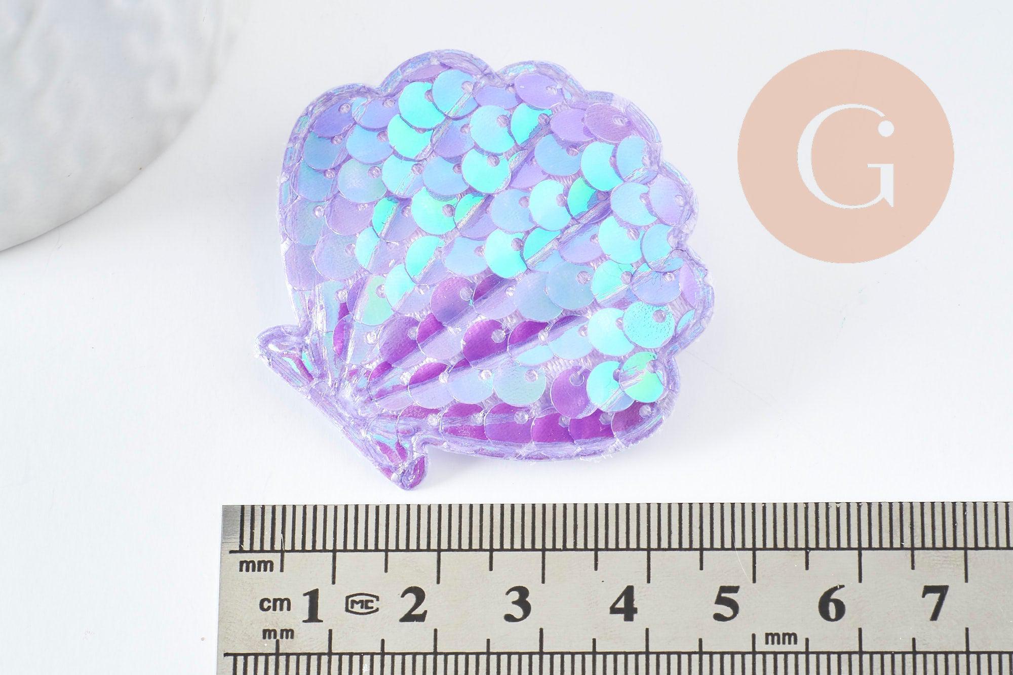 Gingerlily G9402 kit broche coquillage blanc à créer x1