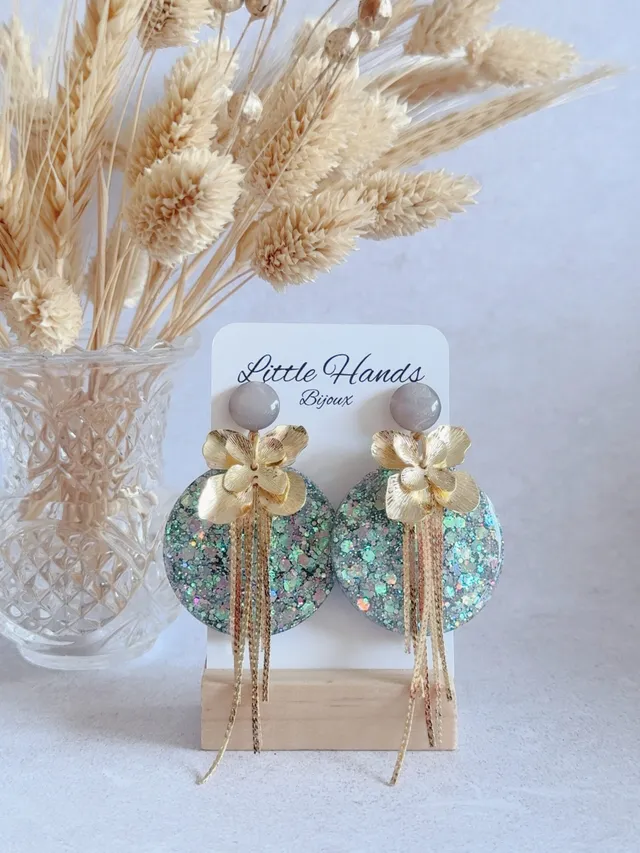 Little Hands Bijoux Capucine boucles d’oreilles Silver Night