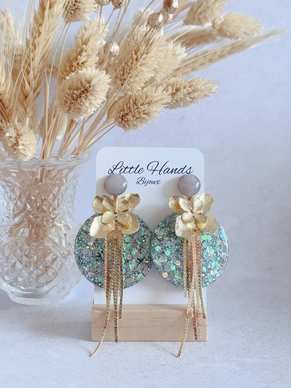 Little Hands Bijoux Capucine boucles d’oreilles Silver Night