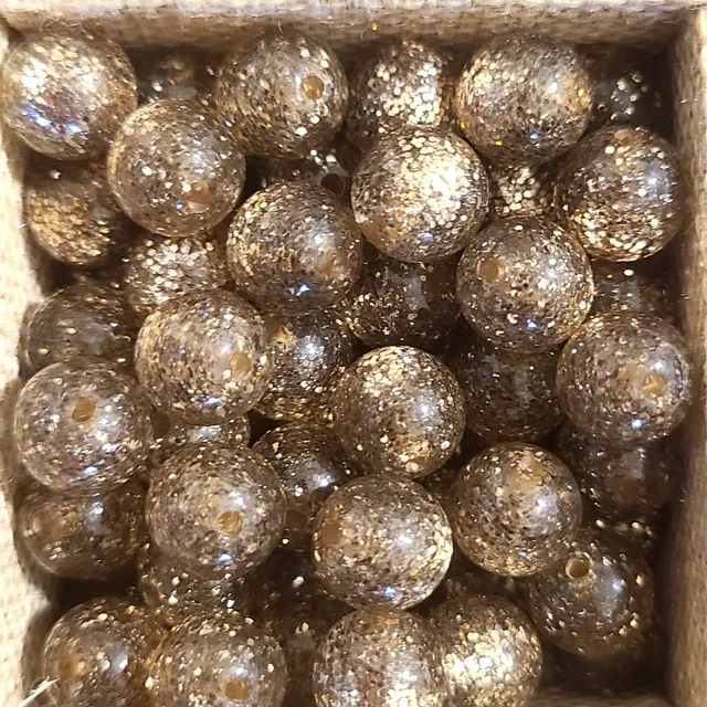 ARTSHOP Boules Glitters 1022 perle ronde 10mm champagne