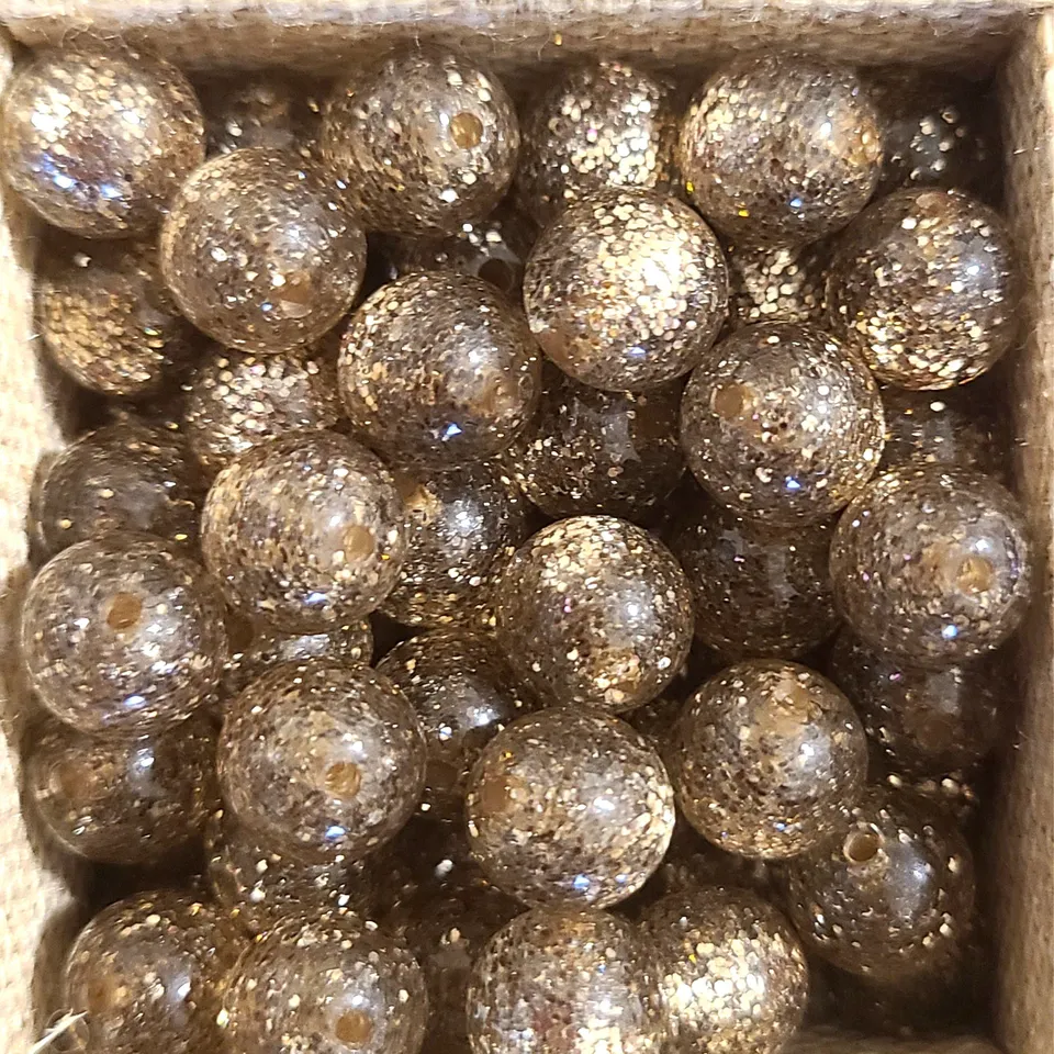 ARTSHOP Boules Glitters 1022 perle ronde 10mm champagne