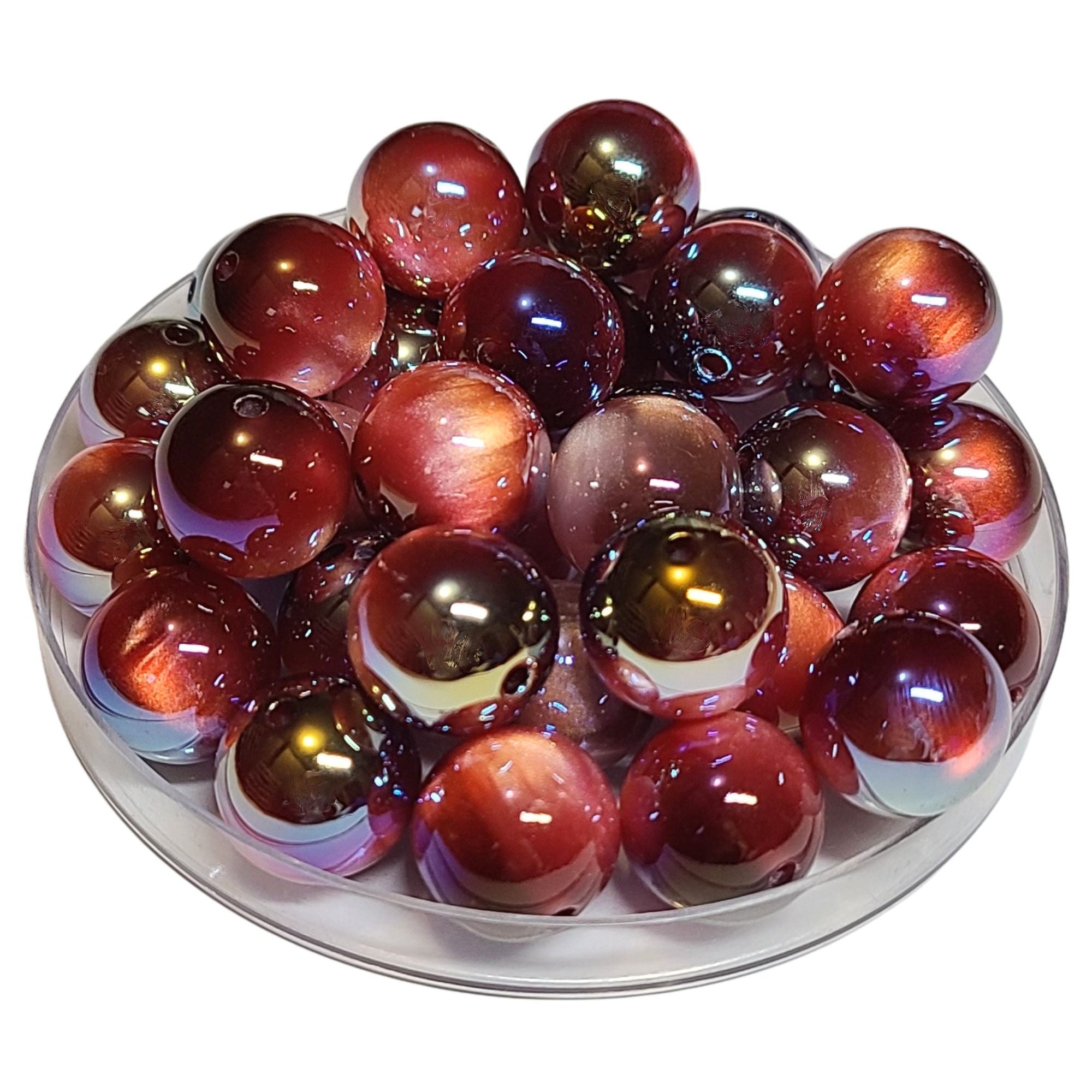 ARTSHOP Boules 16MM 289 perle acrylique Burgundy AB x1 boule