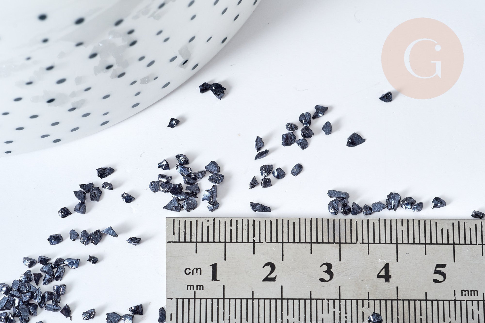 Gingerlily Quartz bleu sable chips 2-7mm 20gr