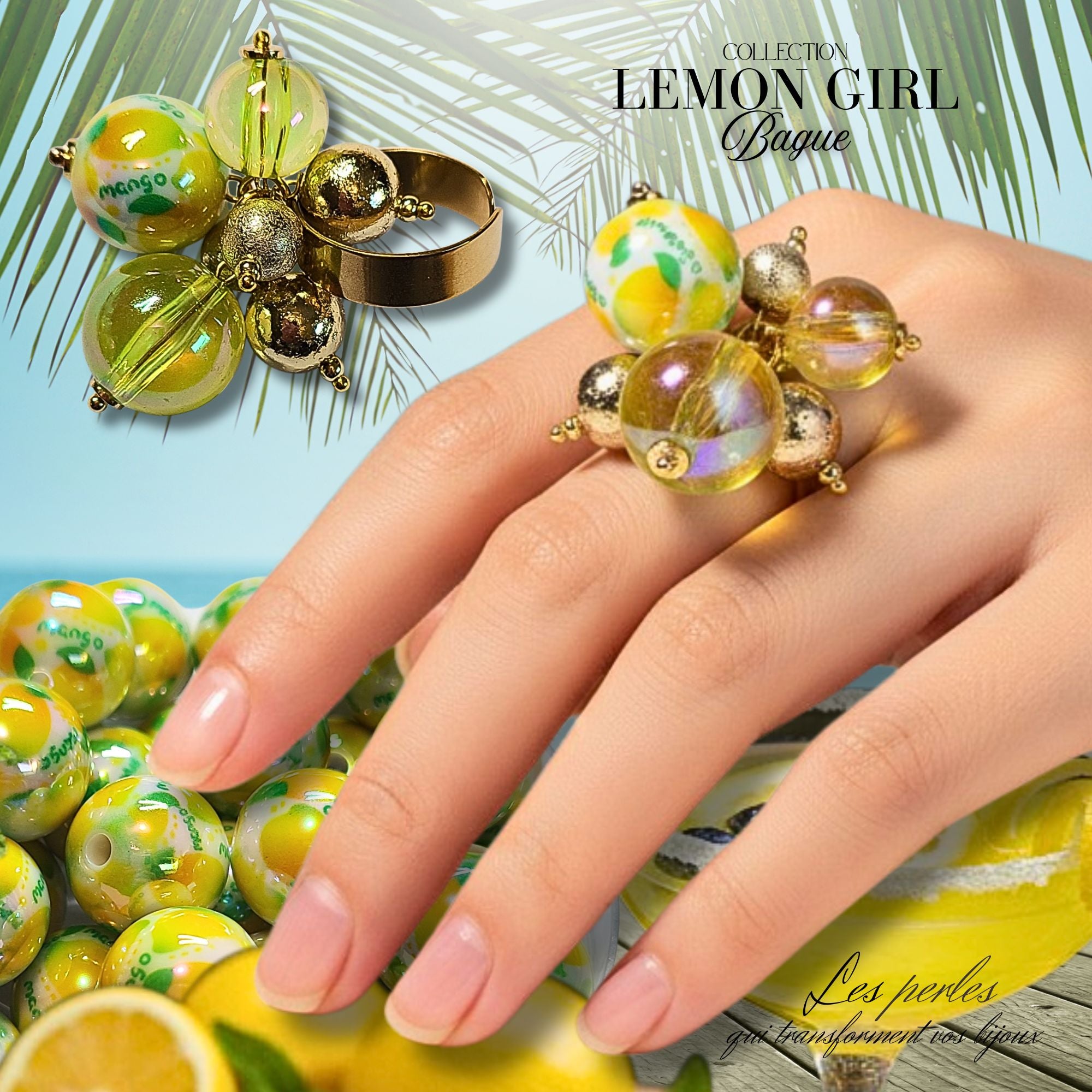 ARTSHOP Boules 16MM 334 Citrons perle x1 fruit