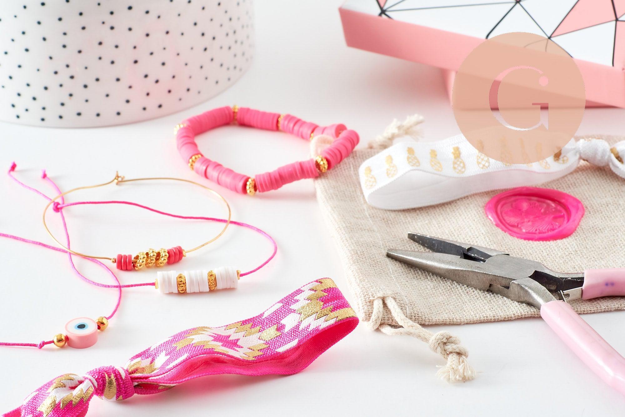 Gingerlily Kits création Kit 10 bracelets Surfer violet perles