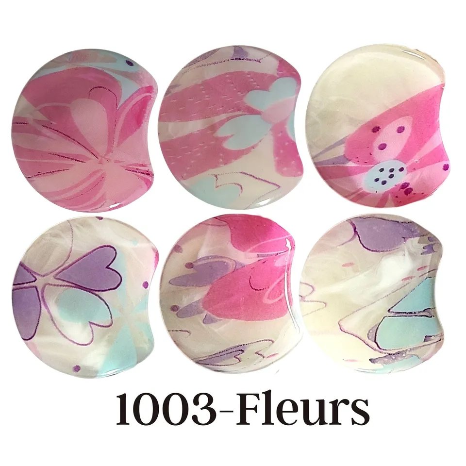 ARTSHOP Palets LUNE MOON 1003 palet résine fleurs x6