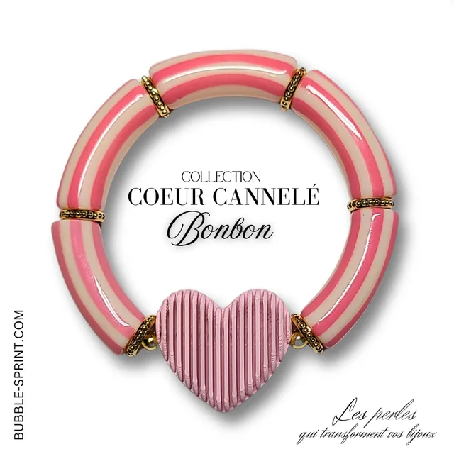 ARTSHOP Cœurs Cannelés Bracelet Bonbon kit à faire soi-même