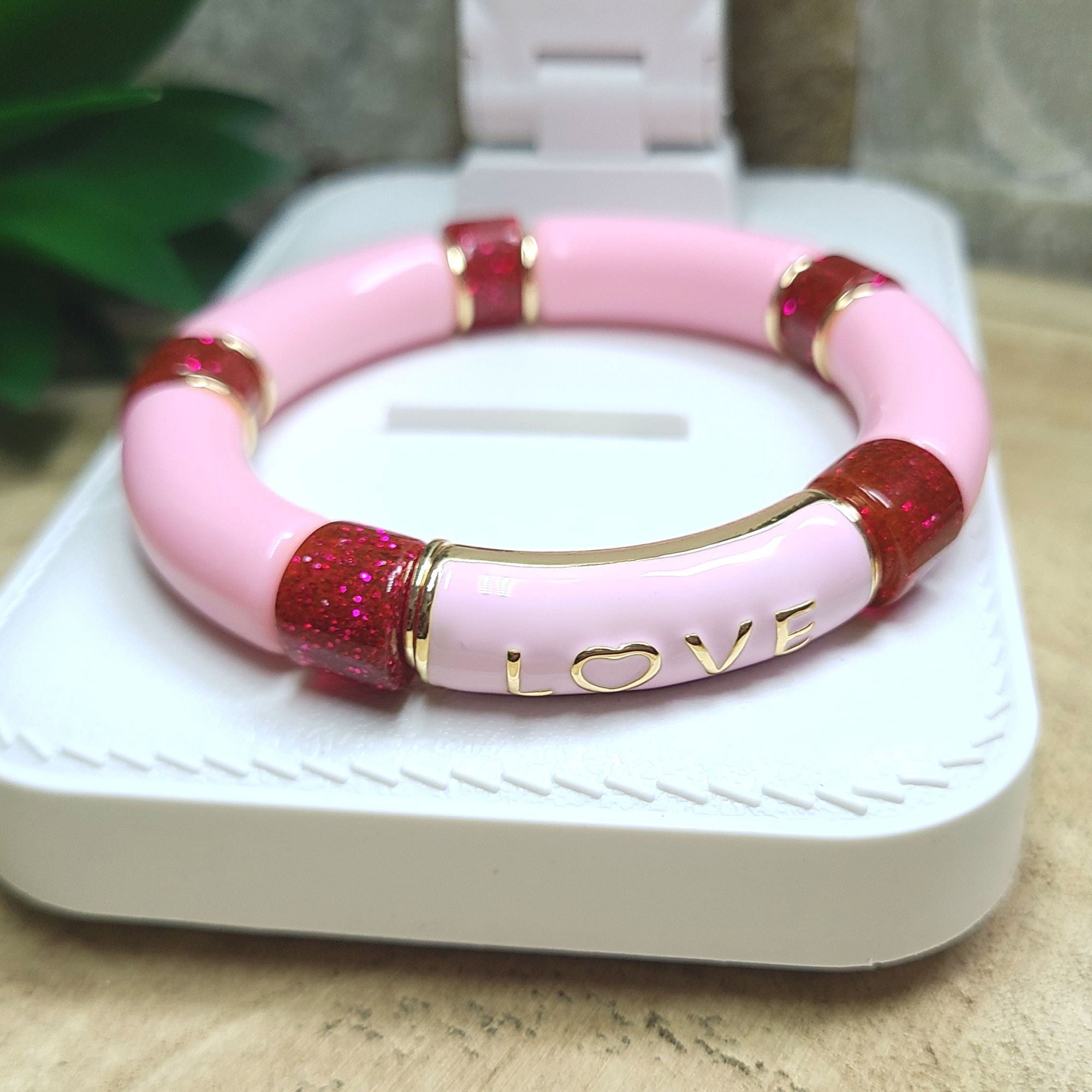 Idée création 62 bracelet tubes marshmallow love