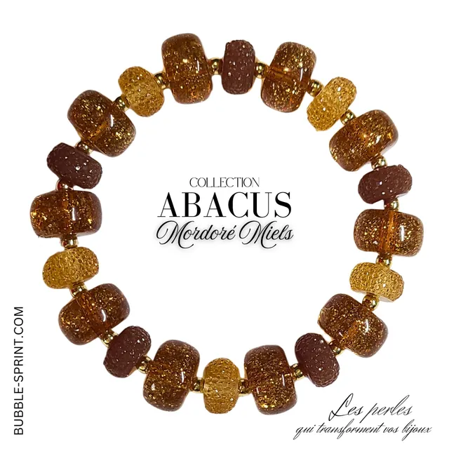 ARTSHOP Abacus Mordoré Miels bracelet kit à faire soi-même