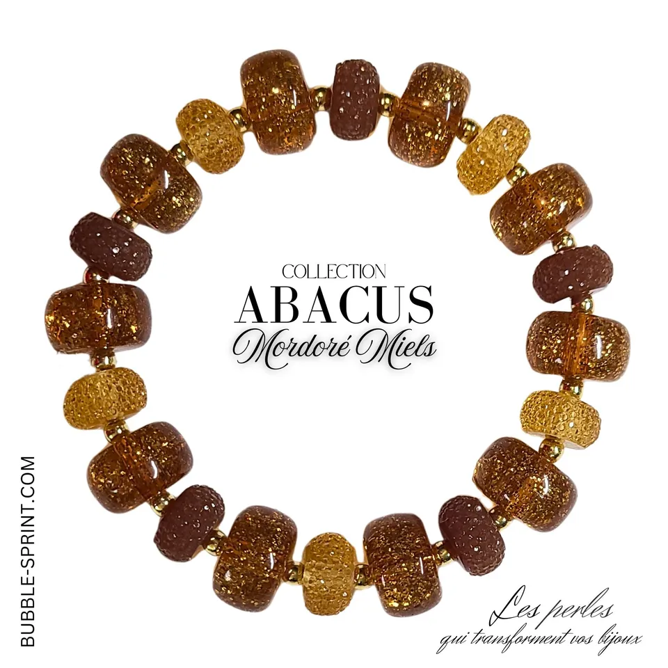 ARTSHOP Abacus Mordoré Miels bracelet kit à faire soi-même