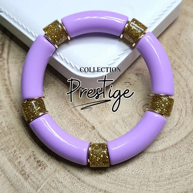ARTSHOP Idées de créations kit bracelet 54 lilas doré