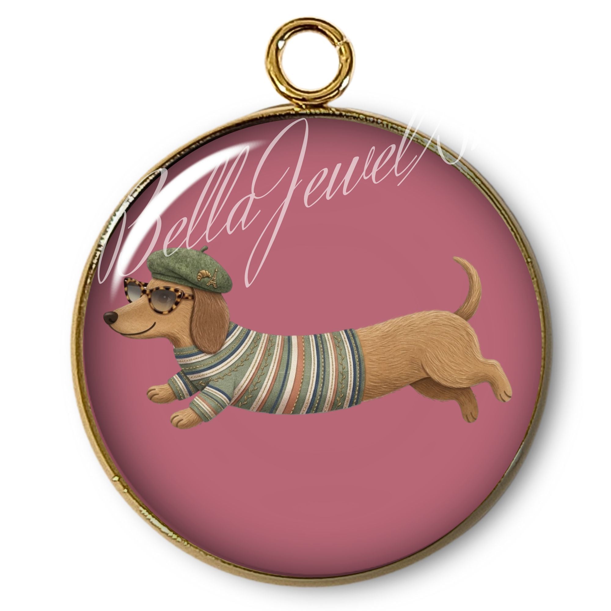 ARTSHOP Intemporel 84 Teckel Pendentif x1 doré