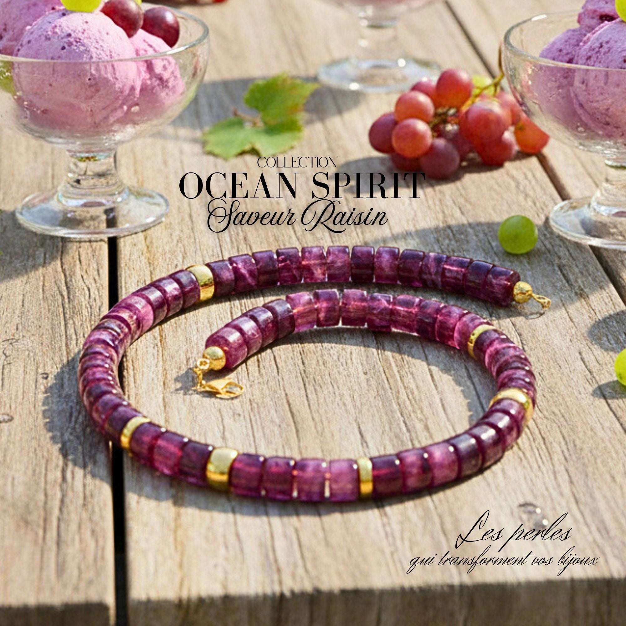 ARTSHOP Bijoux en KITS Ocean Spirit kit collier raisin 50cm