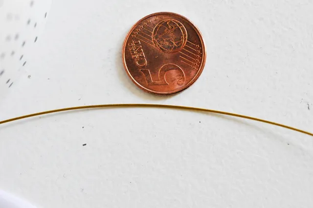 Gingerlily G3791 fil nylon acier doré 0,6mm bobine 2m