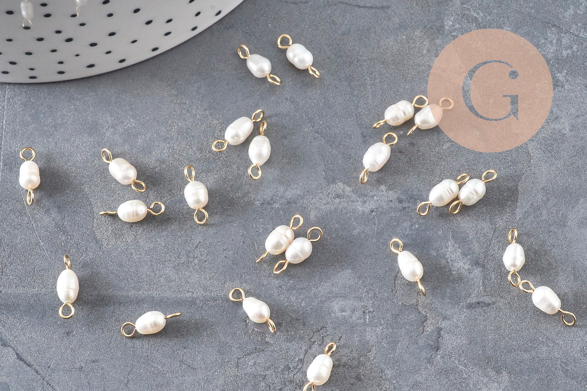 Gingerlily Perles Pendentifs DIY connecteur perle G11053 11,5mm