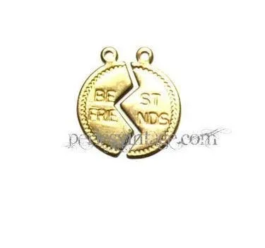 Gingerlily pendentif séparable Best Friends BFF laiton 1,5cm