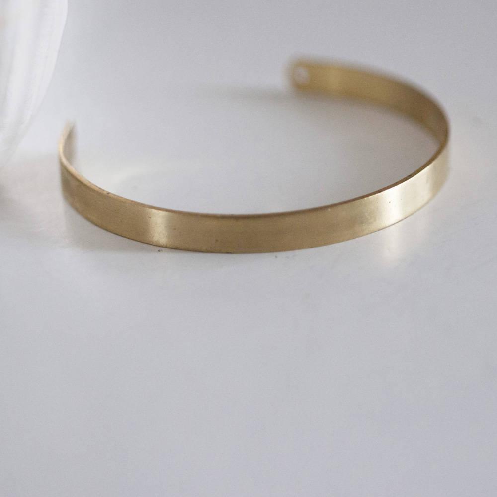 Gingerlily Accessoires cheveux EP bracelet manchette laiton brut 6mm