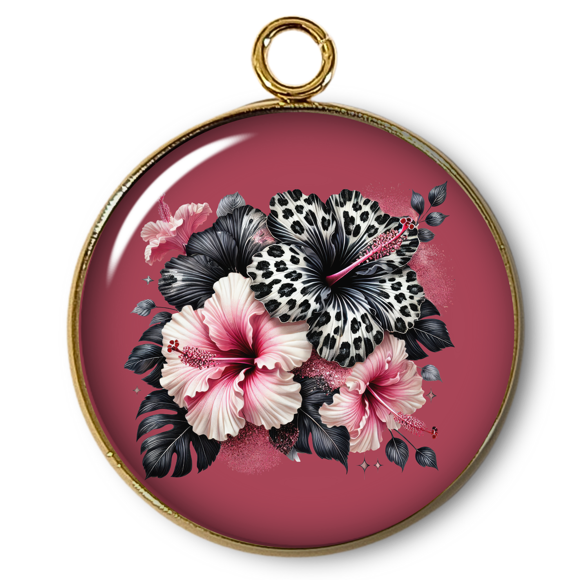 ARTSHOP Intemporel 14 pendentif fleur plaqué or x1