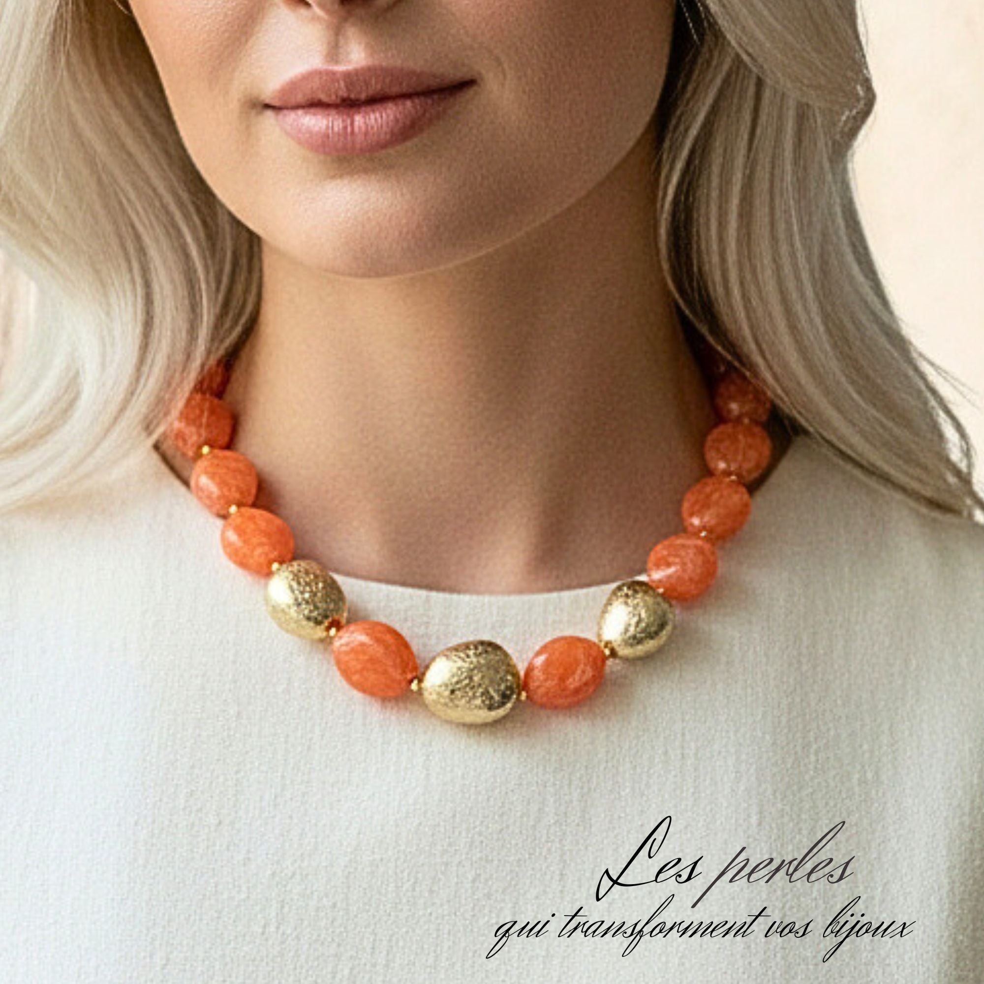 ARTSHOP Galets Tika 5 galet mandarine marbré 30MM x1