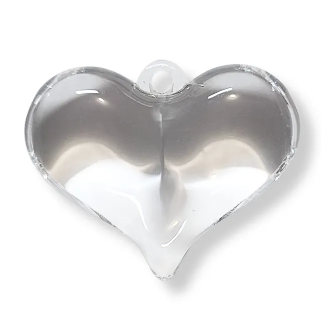Artshop HeartLine 3 perle coeur maxi transparent x1