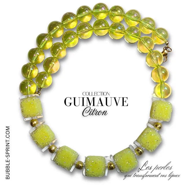 ARTSHOP Kits Guimauve kit collier citron 50cm