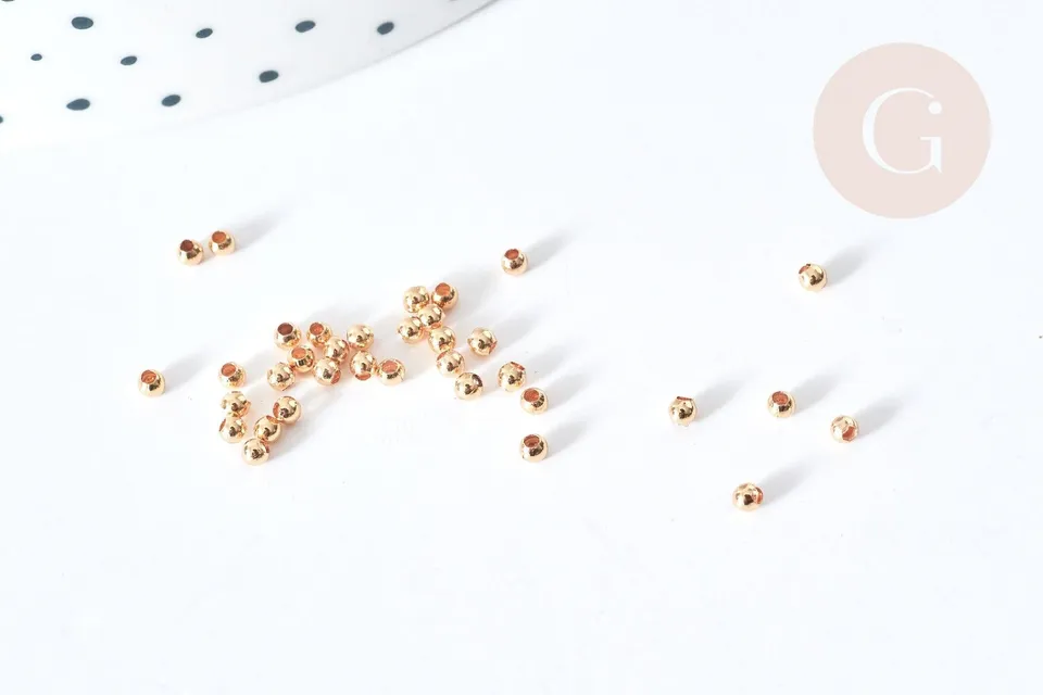 Gingerlily G4859 perles intercalaires laiton doré 2mm x10