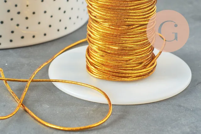 Gingerlily Cordons élastique G1478 nylon doré 1mm x1m