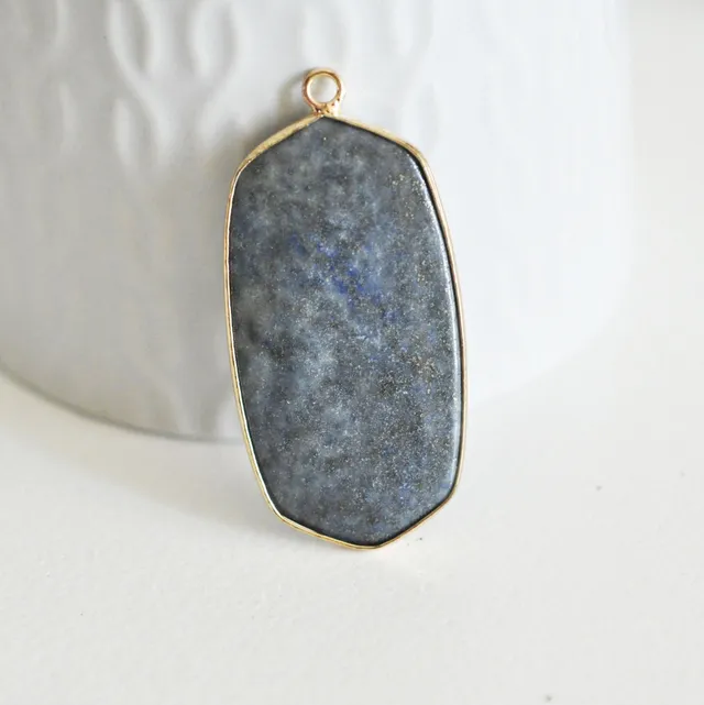 Gingerlily Pendentifs G2816 pendentif lapis lazuli bleu 49mm
