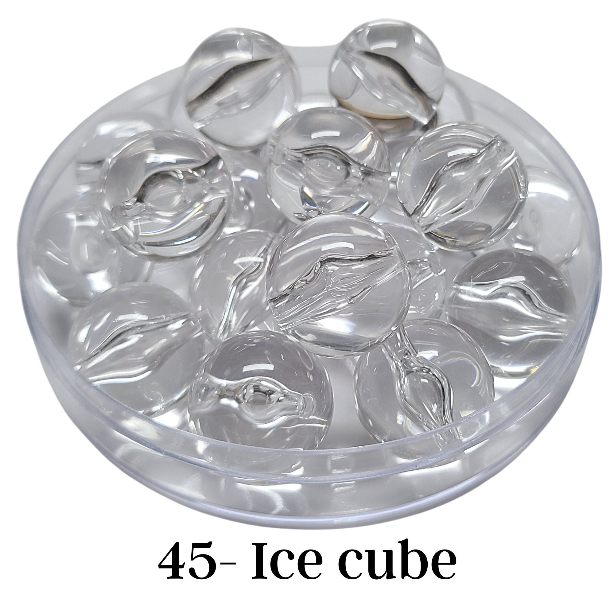 ARTSHOP Boules 20MM 45 perle ice cube brillante x1