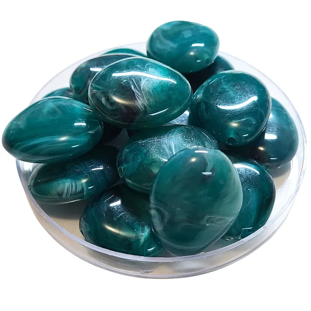 ARTSHOP Galets TIKA 24 Zircon marbré perle galet 30mm x1