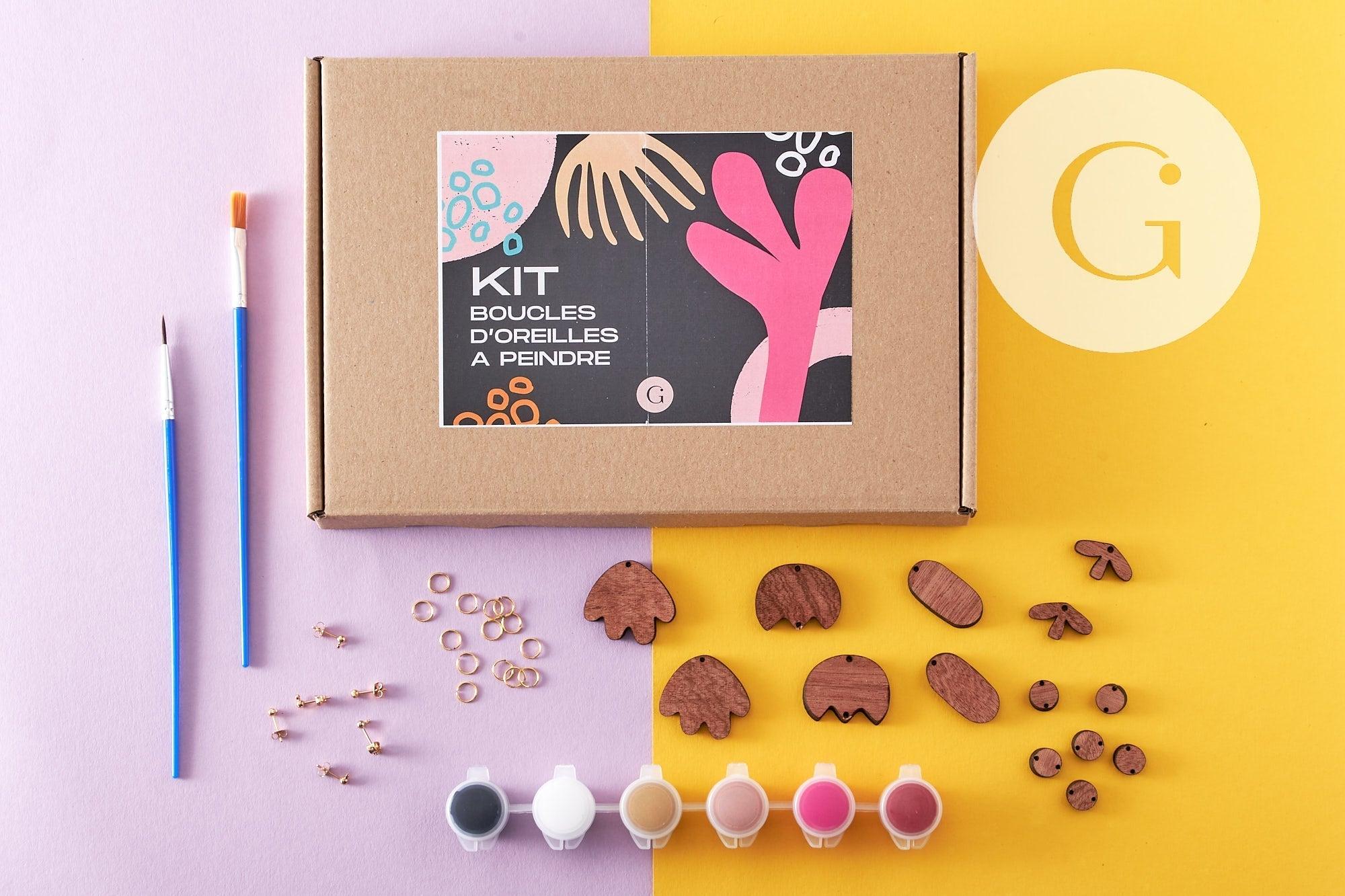 Gingerlily Kits G9879 kit boucles bois à peindre 3 paires