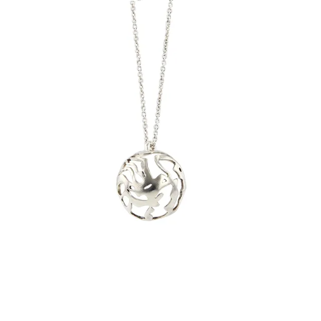 Kajika Sora collier argent 925 demi-sphère 45 cm
