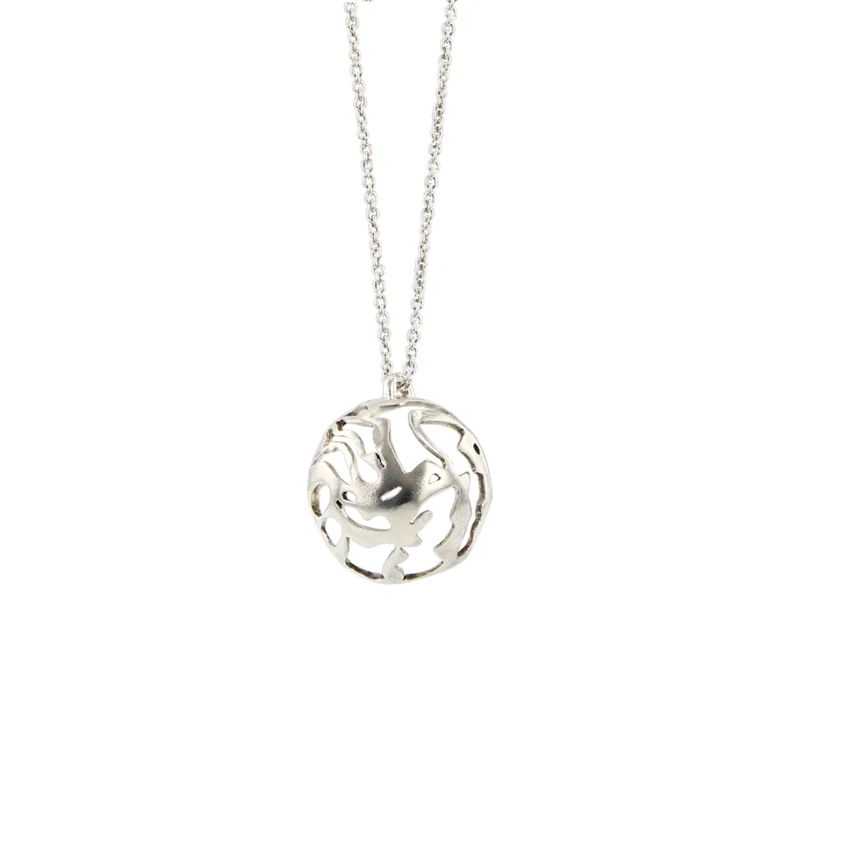 Kajika Sora collier argent 925 demi-sphère 45 cm