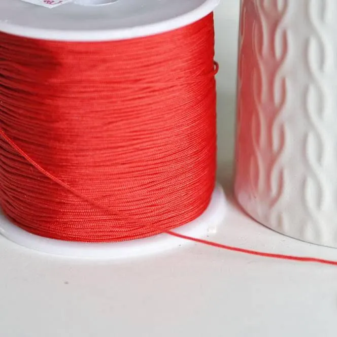 Gingerlily Cordons G3218 cordon polyester rouge 0,7mm 5m
