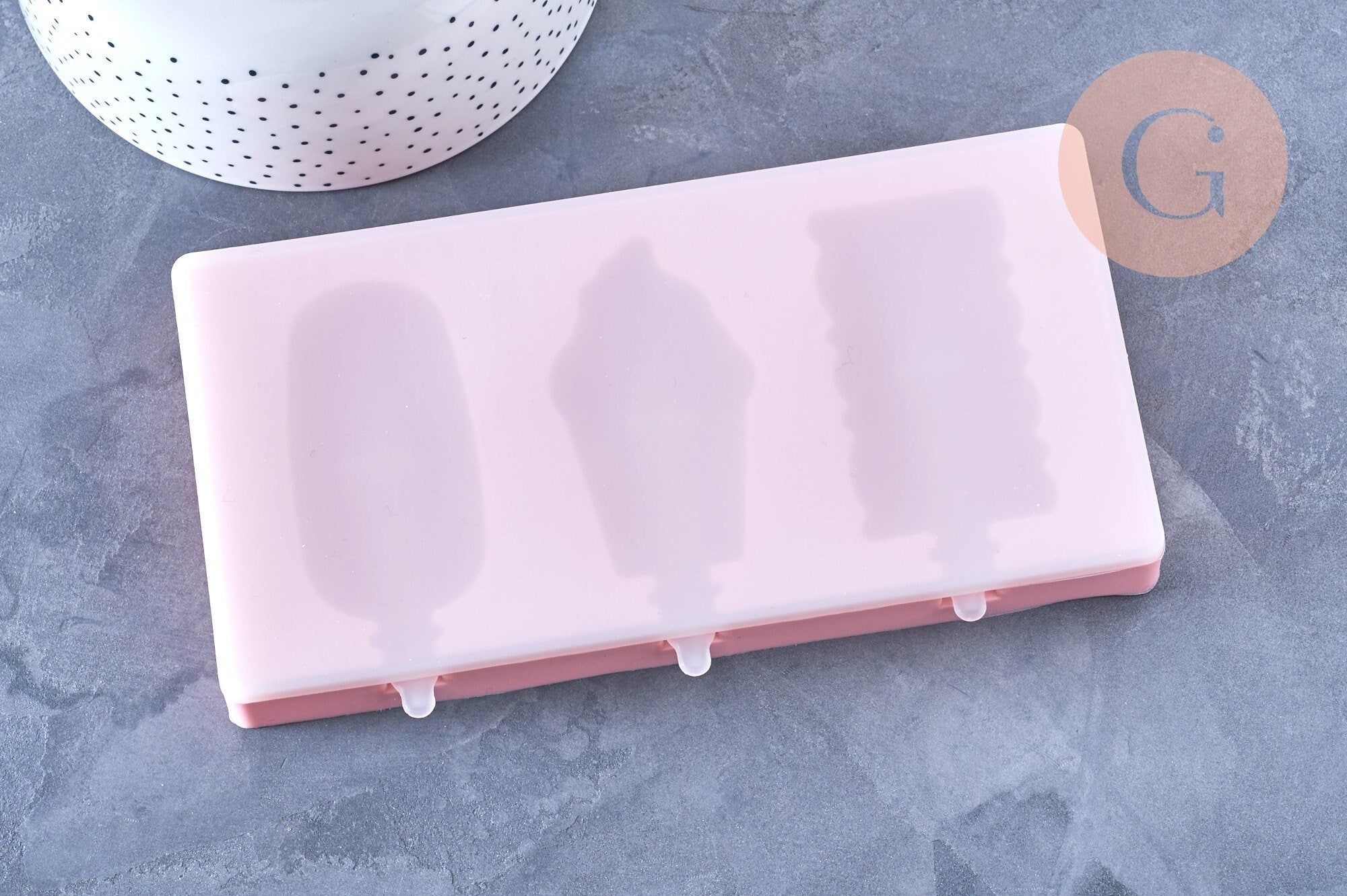 Gingerlily Pâte polymère moule silicone esquimaux rose 22cm G5107