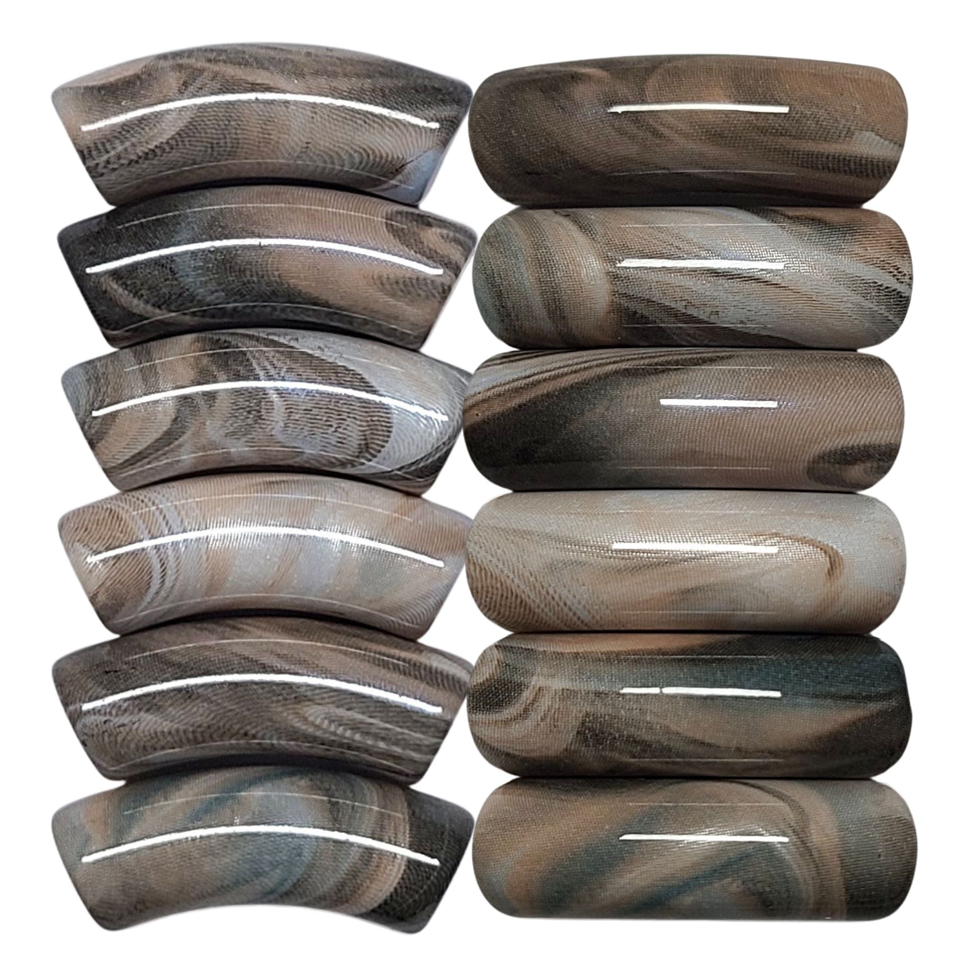 ARTSHOP Tubes DESIGN Ondulé 12MM marron x6 tubes