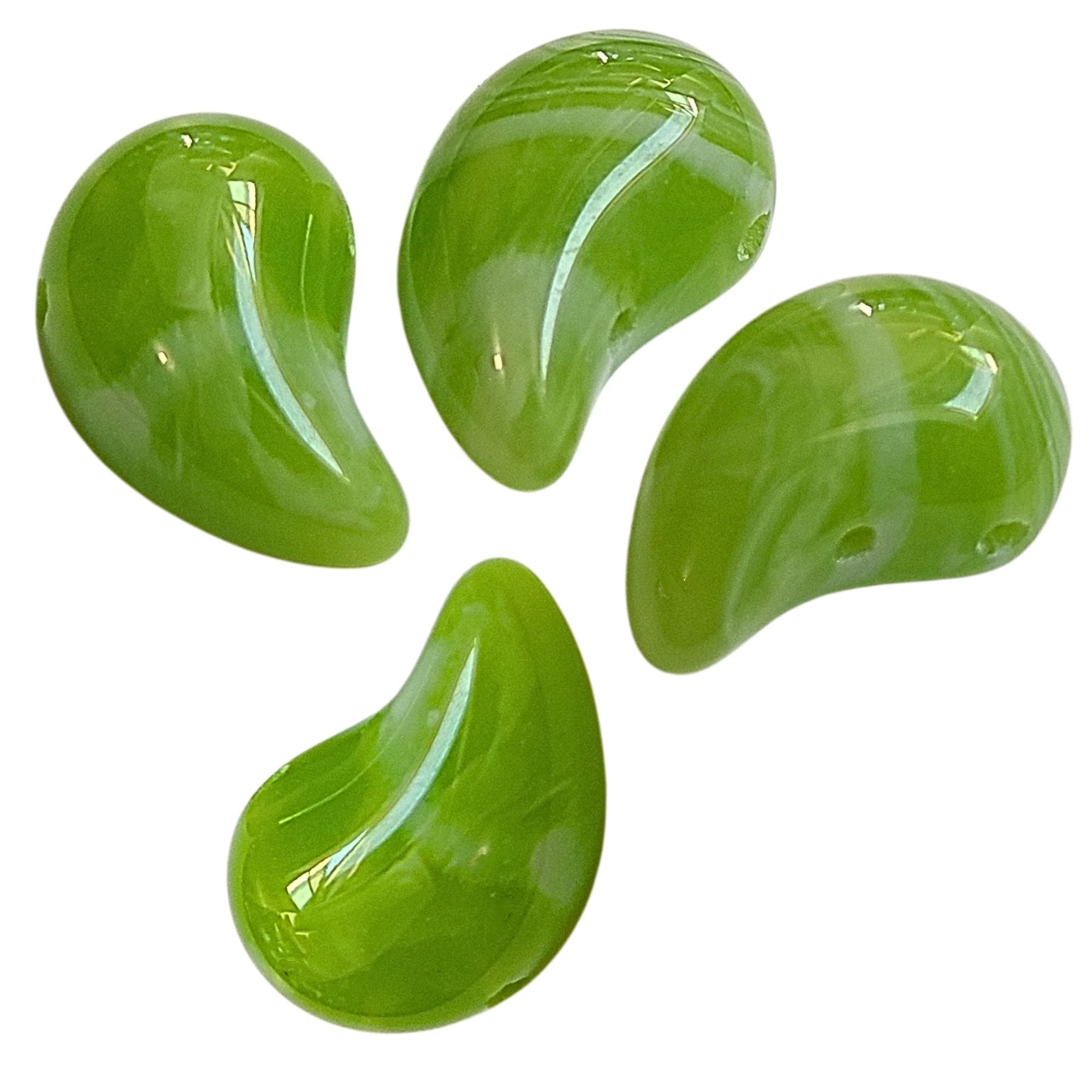 ARTSHOP Magatama perle tilleul marbré 21mm x1