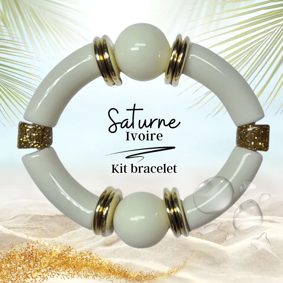 ARTSHOP Saturne Ivoire #14 kit bracelet ivoire acrylique