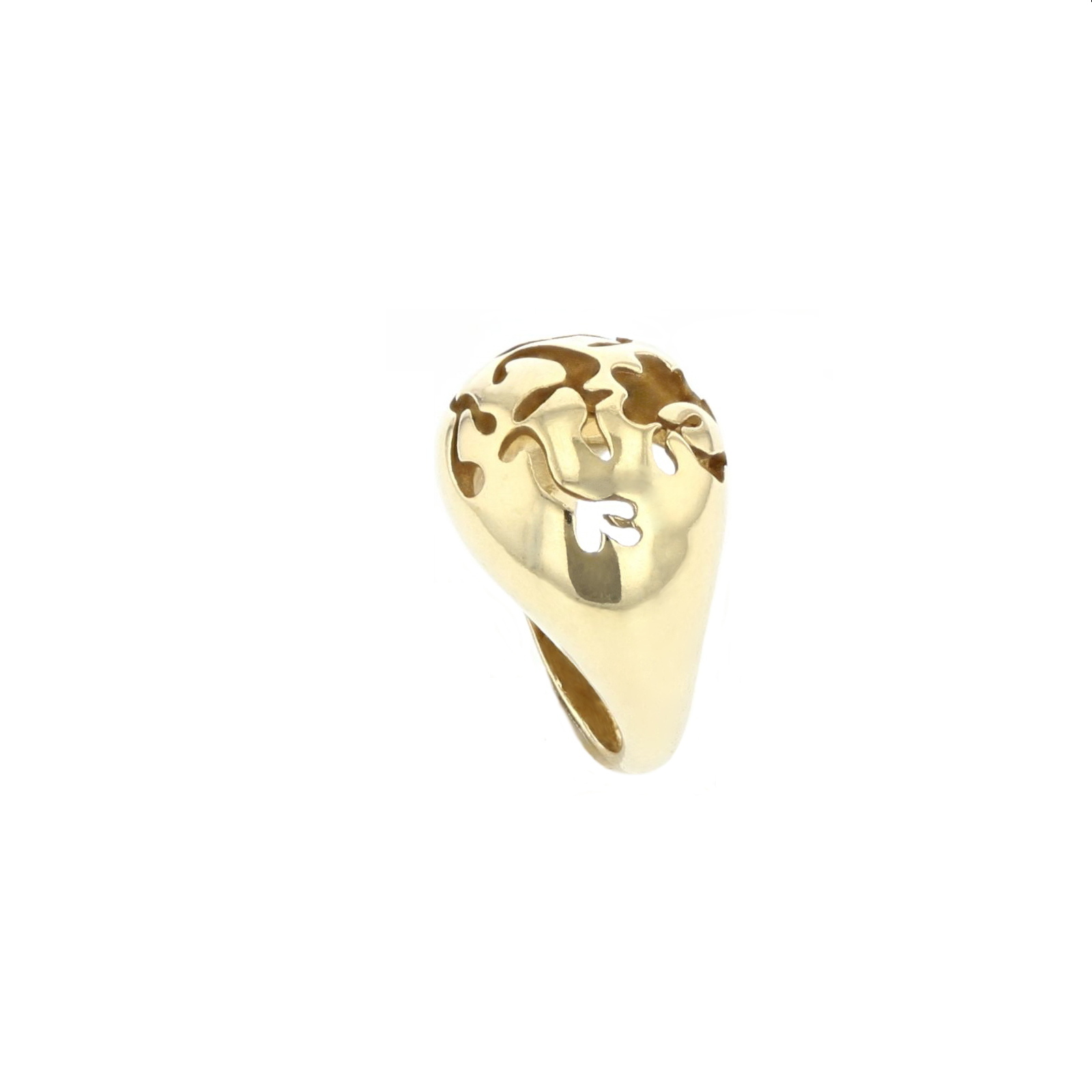 Kajika Côme bague boule vermeil ajourée