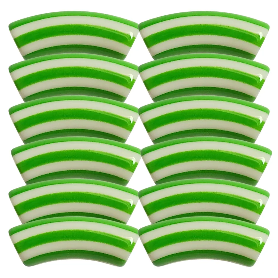 ARTSHOP Tubes à Rayures 457 tube incurvé matcha 12MM