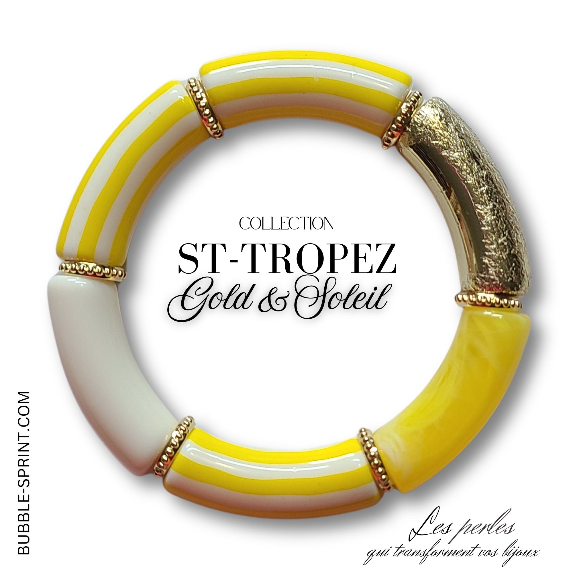 ARTSHOP Tubes à Rayures 450 perle tube citron 12MM x1