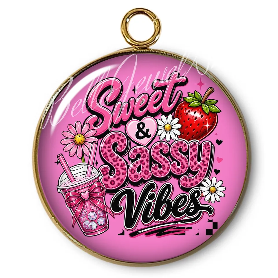 ARTSHOP Pendentifs Intemporel Vibes cabochon 31x27mm x1