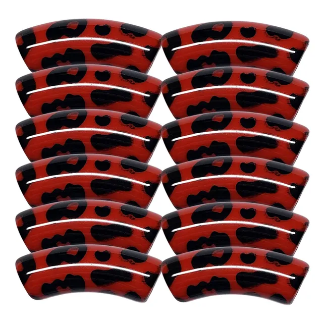 ARTSHOP Tubes Couleurs n°356 perle tube léopard cerise x1