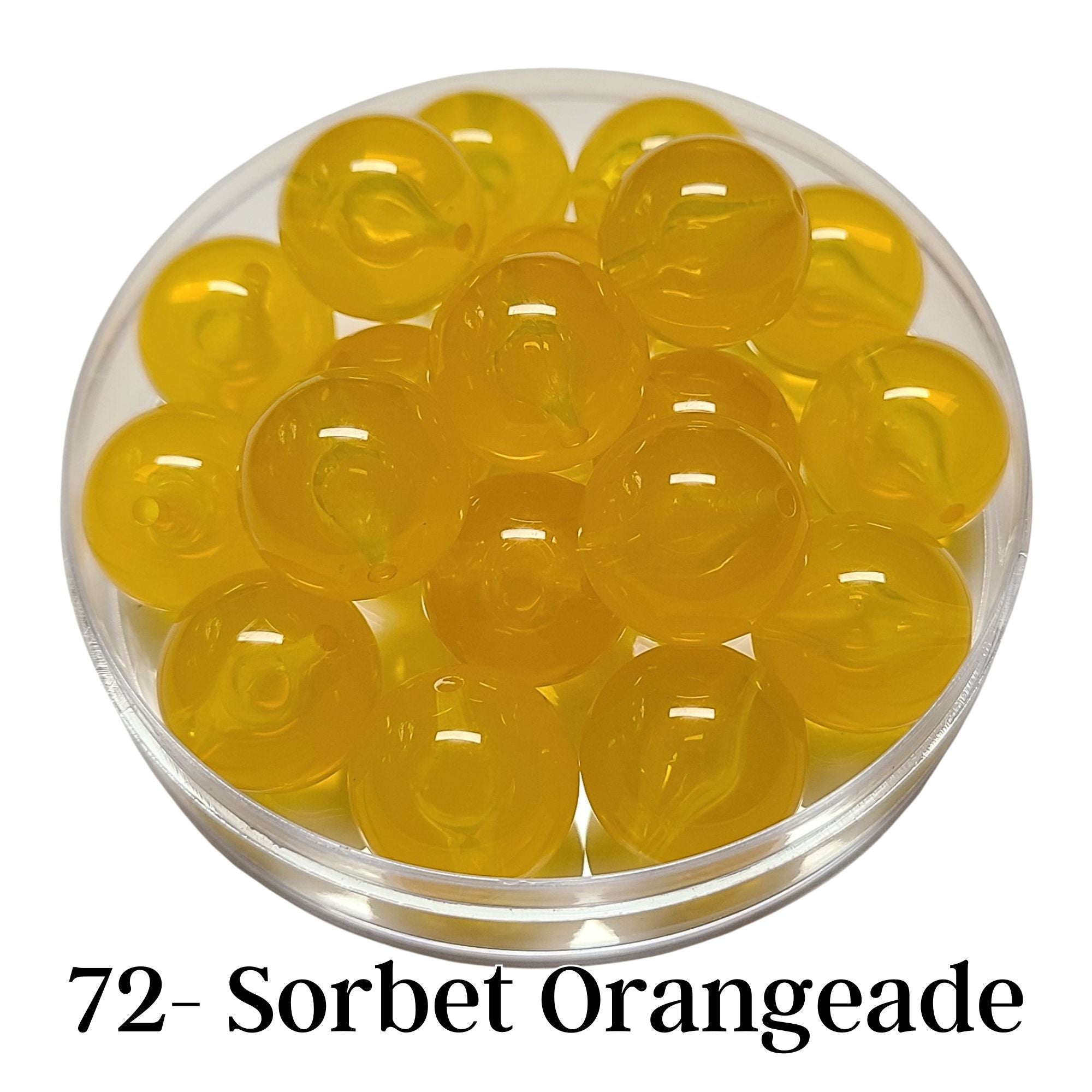ARTSHOP Boules 20MM 72 Sorbet Orangeade perle brillante 20mm