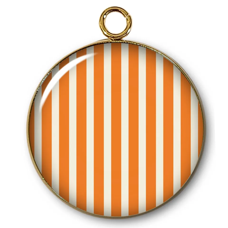 ARTSHOP Pendentif Intemporel 67 Rayures Doré 31MM x1