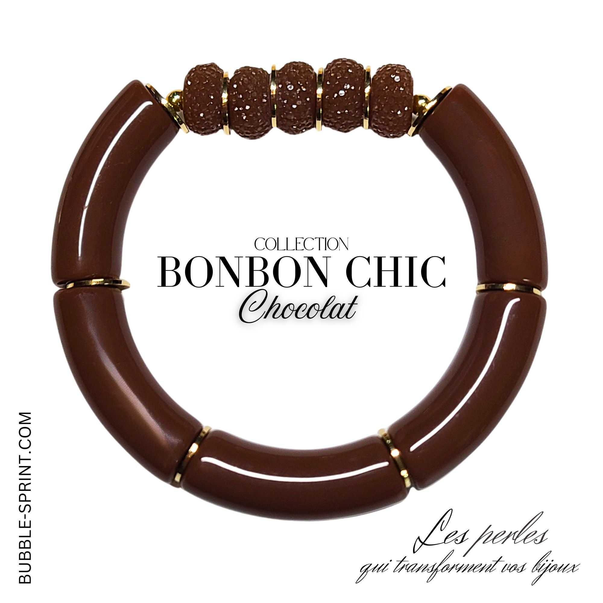 ARTSHOP Bonbon Chic Chocolat bracelet kit 5,5 cm