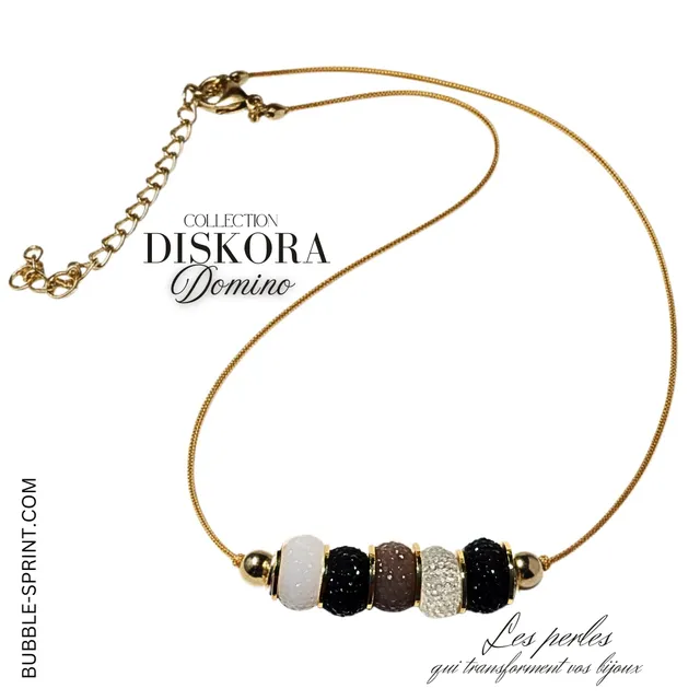 Artshop Diskora collier domino acrylique kit à faire soi-même