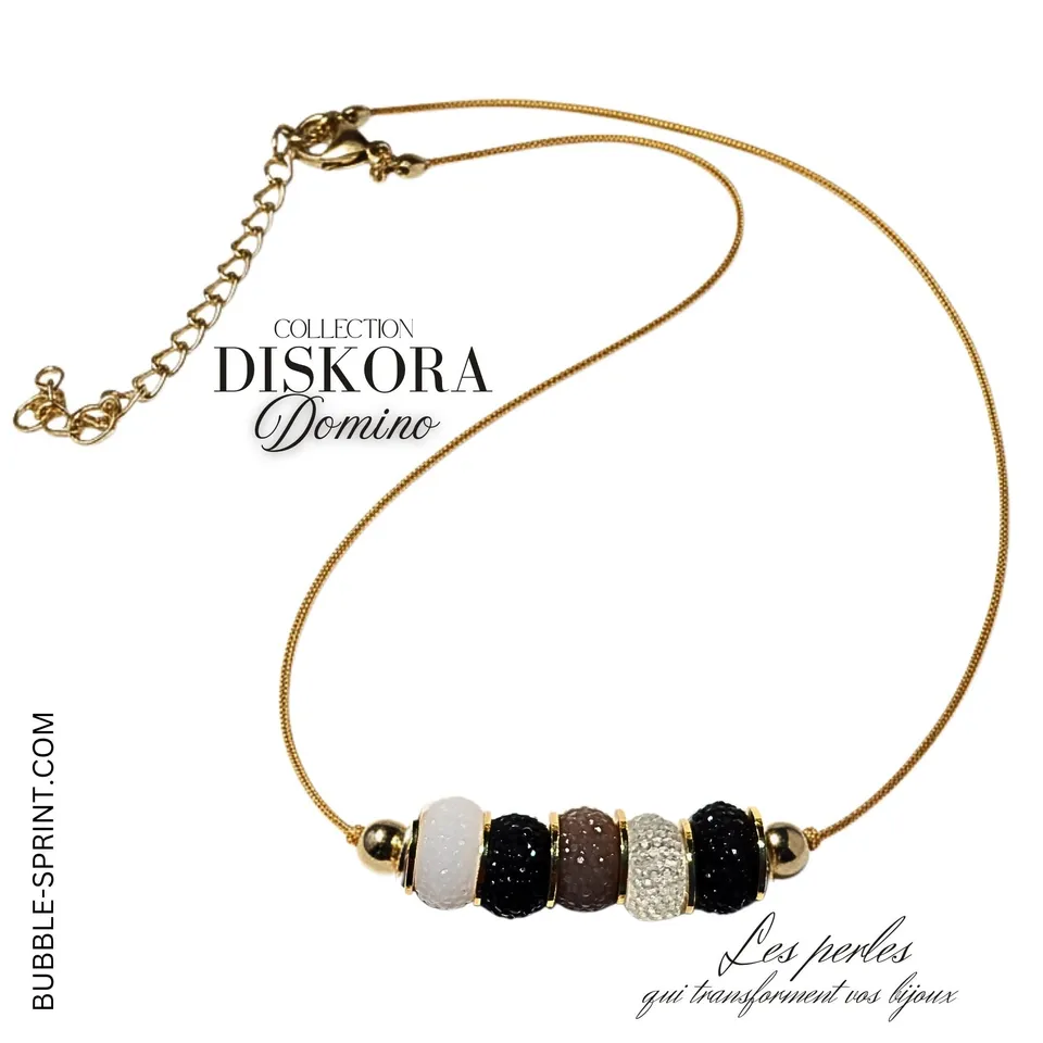Artshop Diskora collier domino acrylique kit à faire soi-même