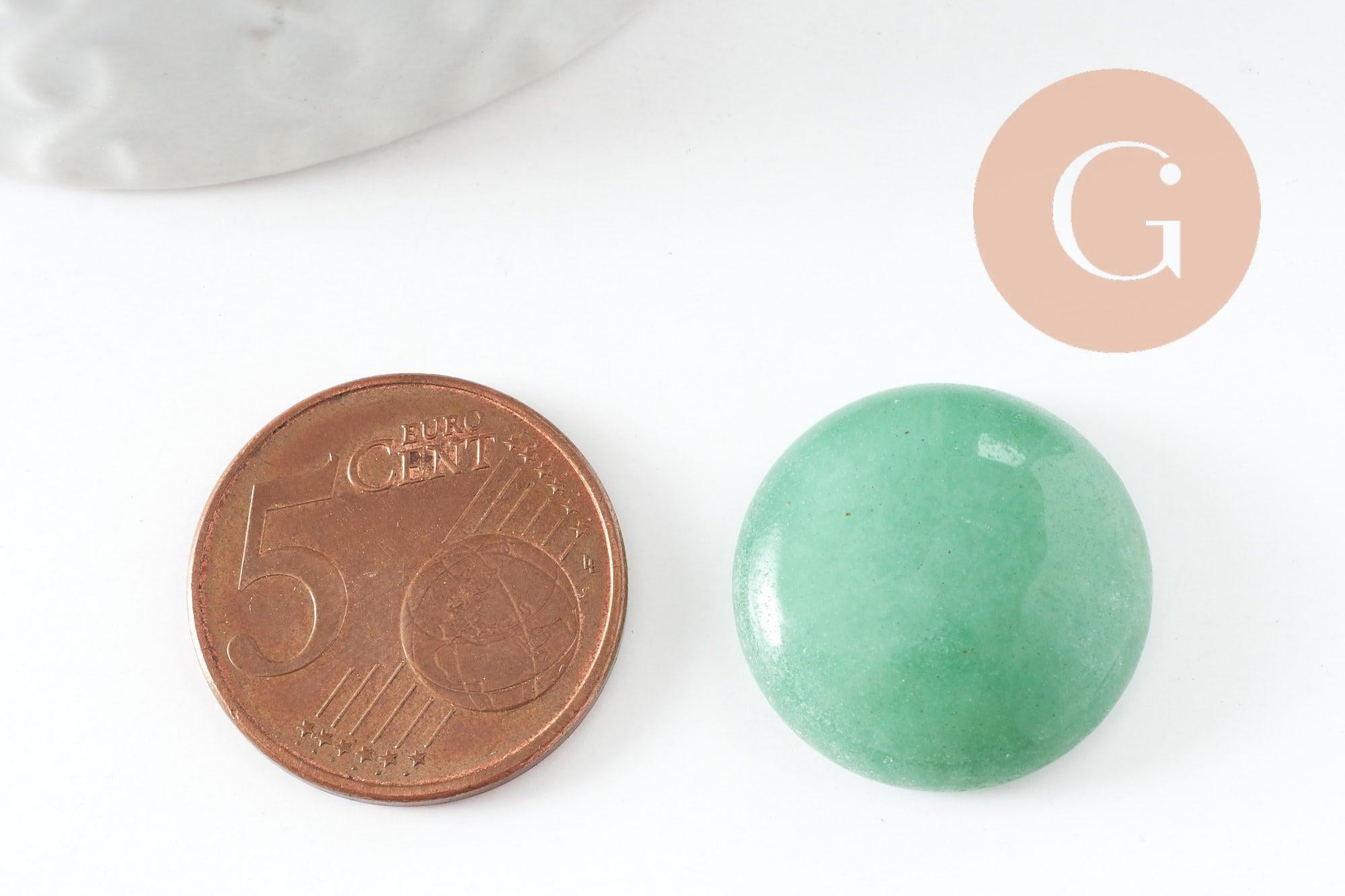 Gingerlily Pierres Cabochon aventurine verte G9618 20mm