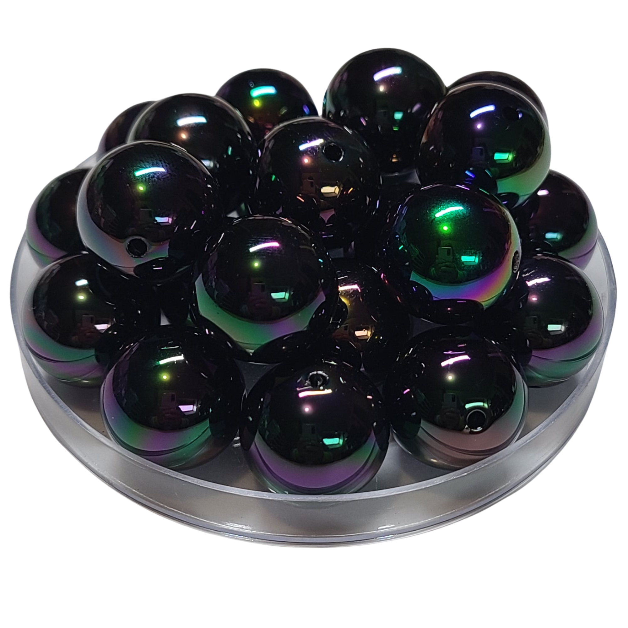 ARTSHOP Boules 20MM Noir Galaxie perle acrylique x1